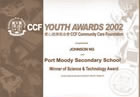 CCF Youth Awards 2002 - Winner of Science and Technology Award