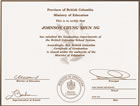 Dogwood certificate